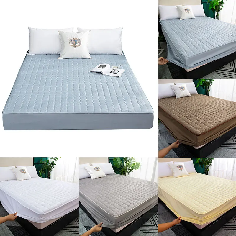 Waterproof Mattress Solid Color Skin-friendly Quilted Embossed Fitted Sheet Style Cover Thick Soft Pad for Bed Suitable for Baby
Waterproof Mattress Solid Color Skin-friendly Quilted Embossed Fitted Sheet Style Cover Thick Soft Pad for Bed Suitable for Baby