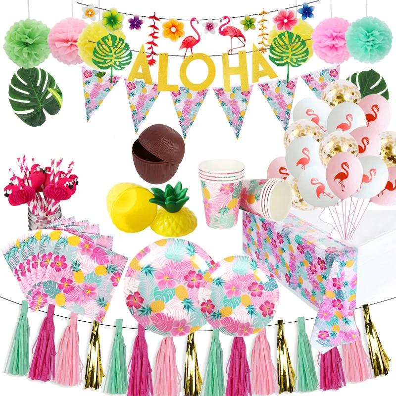 CYUAN Hawaiian Party Decorations Artificial Flowers Palm Leaves Bunting Banner Luau Flamingo Summer Tropical Party Wedding Decor
CYUAN Hawaiian Party Decorations Artificial Flowers Palm Leaves Bunting Banner Luau Flamingo Summer Tropical Party Wedding Decor