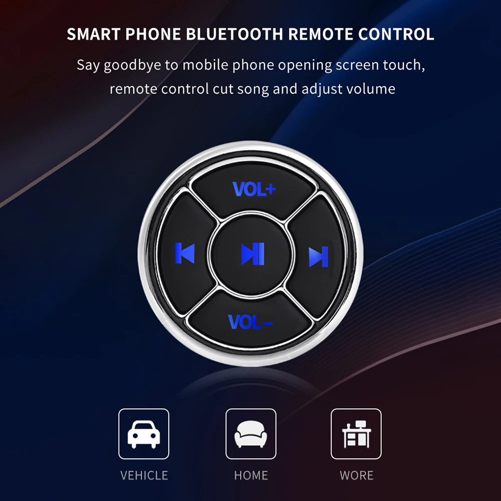 Universal Wireless Bluetooth Button Remote Controller For IOS Android Phone Car Multimedia Player Radio Music | Автомобили и