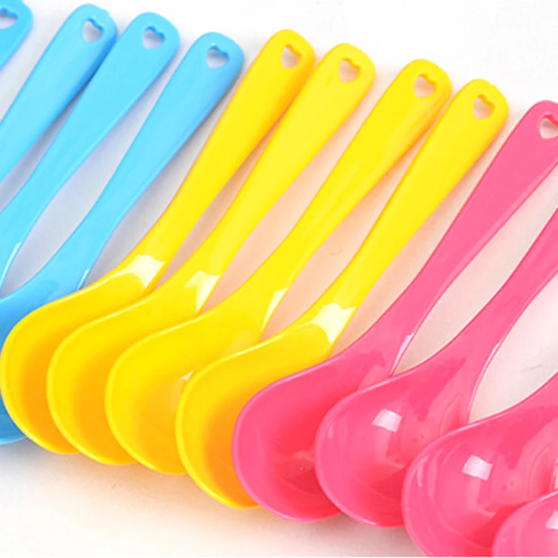 12 Pcs color Baby Spoon Set Baby Toddler Feeding Food Plastic Spoons 
12 Pcs color Baby Spoon Set Baby Toddler Feeding Food Plastic Spoons