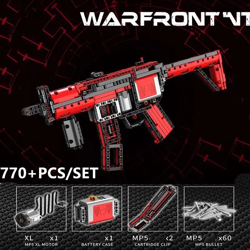 NEW Electric Motor Power MP5 SWAT Toys Gun Fit Technic Submachine Model Building Block Brick Boy Birthday Gifts Kids
NEW Electric Motor Power MP5 SWAT Toys Gun Fit Technic Submachine Model Building Block Brick Boy Birthday Gifts Kids