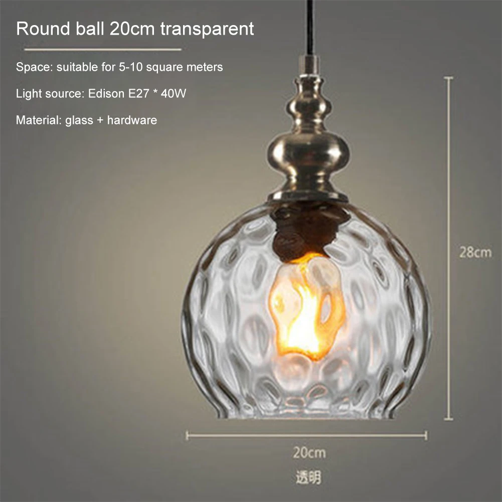 LED Glass Pendant Lamp Retro Crystal Style Lamps Light Fixture 16cm/20cm Diameter AC110-220V LED Pendant Lamp For Living Room
LED Glass Pendant Lamp Retro Crystal Style Lamps Light Fixture 16cm/20cm Diameter AC110-220V LED Pendant Lamp For Living Room
