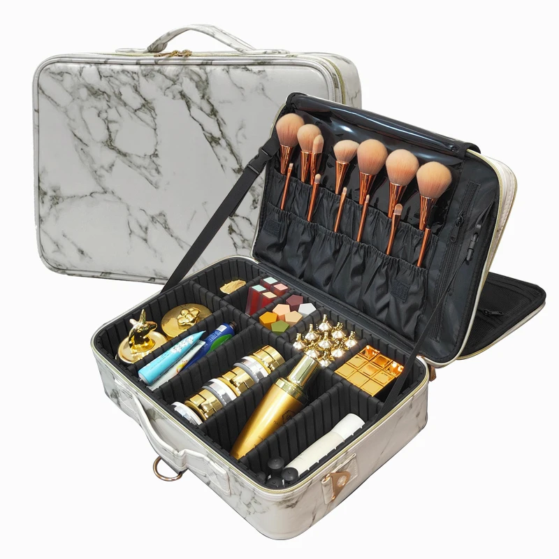2021 New Cosmetic Bag Large Capacity PU Leather Waterproof Travel Makeup Artist Tattoo Makeup Tool Case 
2021 New Cosmetic Bag Large Capacity PU Leather Waterproof Travel Makeup Artist Tattoo Makeup Tool Case