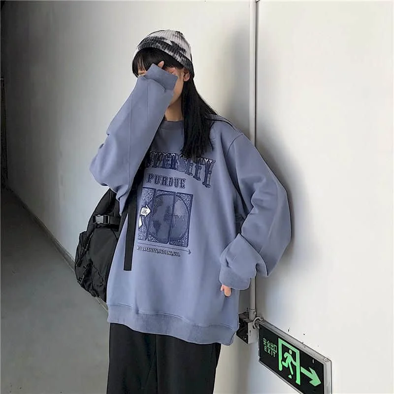 Spring Autumn Pullover Women Loose Goth Clothes Sweatshirt Vintage Oversized Long Sleeve Harajuku Top O-Neck
Spring Autumn Pullover Women Loose Goth Clothes Sweatshirt Vintage Oversized Long Sleeve Harajuku Top O-Neck