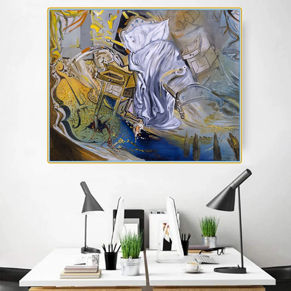 Citon Salvador Dali《A bed and two bedside tables》Canvas Oil painting Artwork Poster Picture Modern Wall Decor Home Decoration
Citon Salvador Dali《A bed and two bedside tables》Canvas Oil painting Artwork Poster Picture Modern Wall Decor Home Decoration