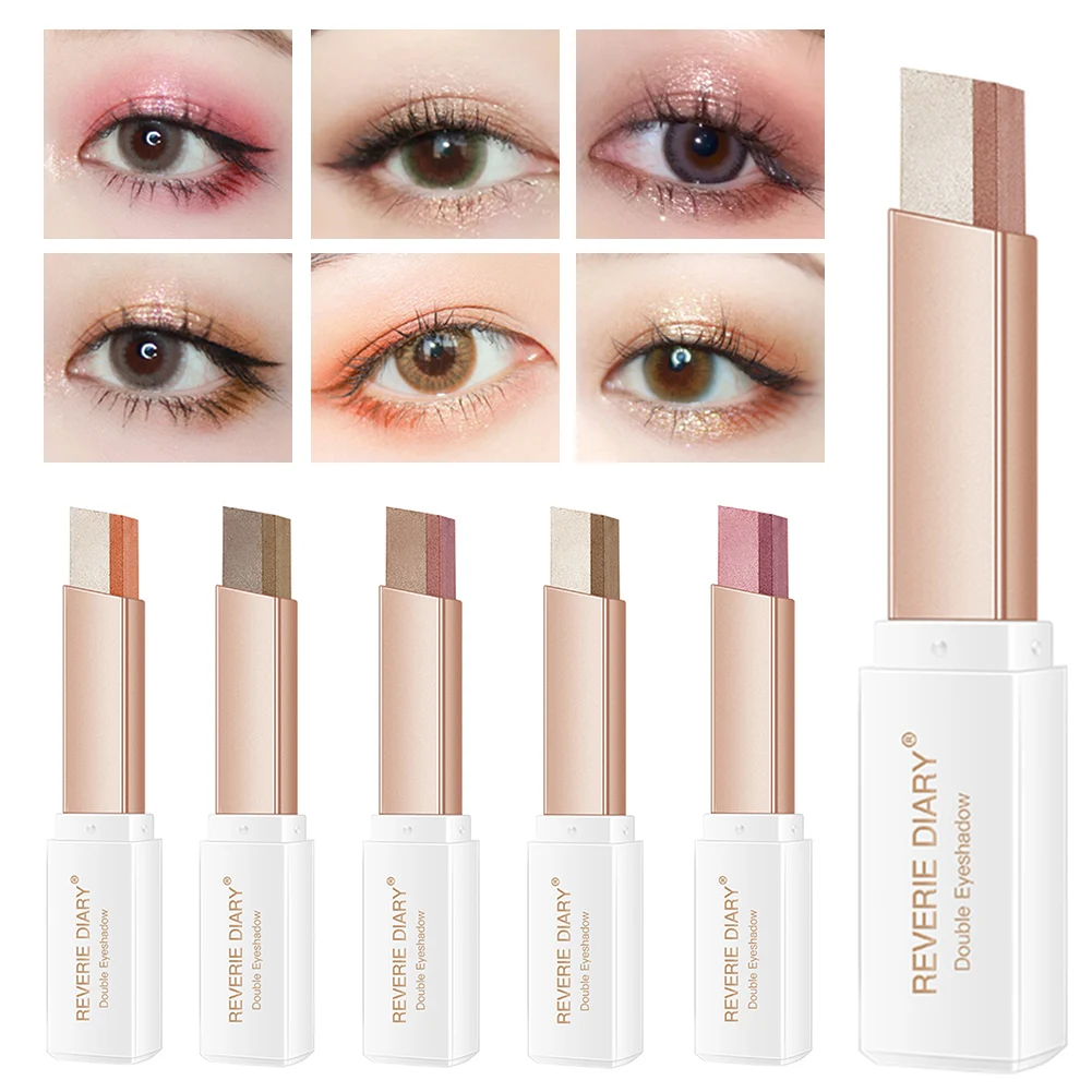 New Eyeshadow Stick Double Colors Gradien Rotary Eye Shadow Stick Waterproof Eyeshadow Not Easy To Smudge Eye Makeup Cosmetics
New Eyeshadow Stick Double Colors Gradien Rotary Eye Shadow Stick Waterproof Eyeshadow Not Easy To Smudge Eye Makeup Cosmetics