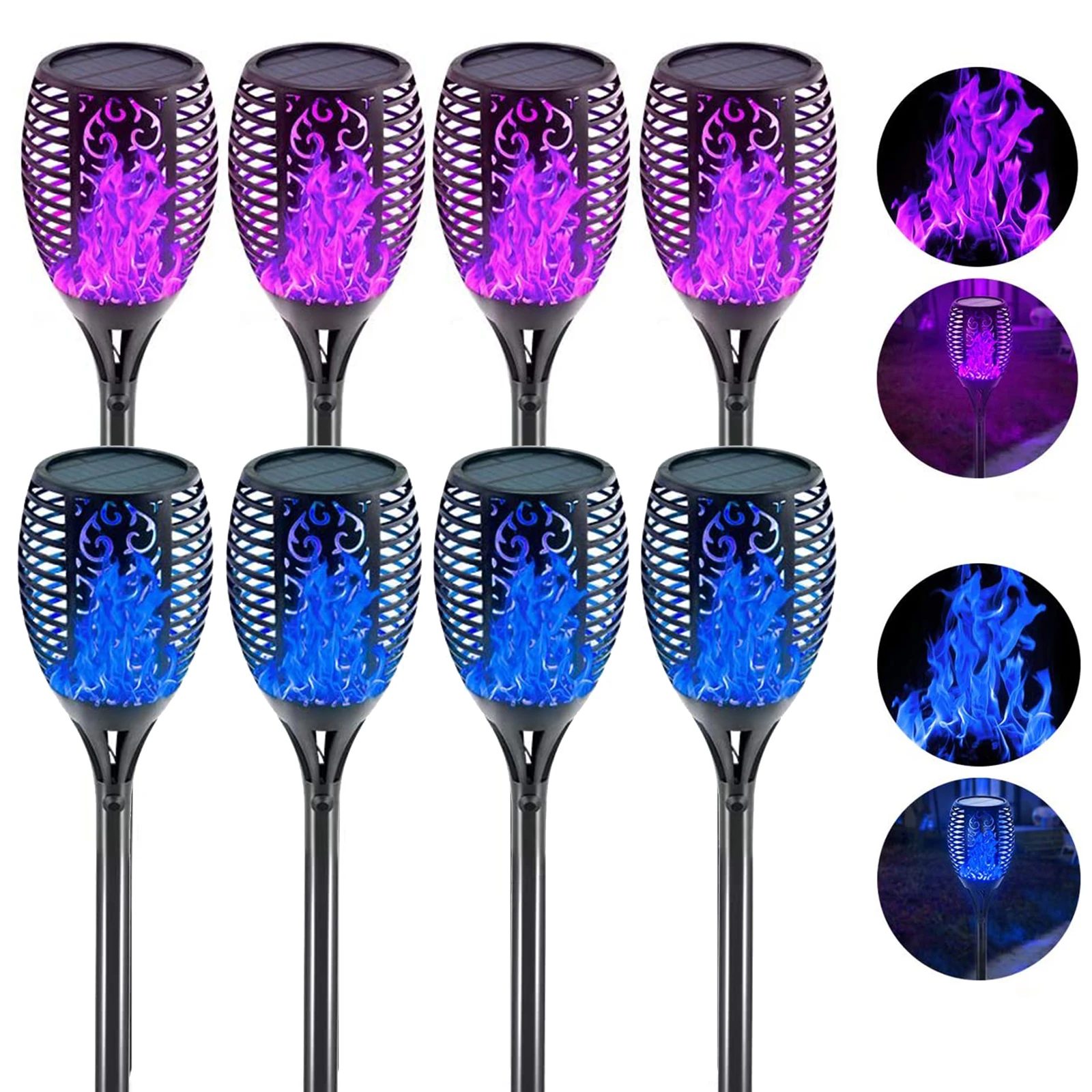 8pcs/6pcs/4pcs Solar Flame Torch Light Flickering Waterproof Garden Decor Landscape Lawn Lamp Path Lighting Torch Outdoor Light 
8pcs/6pcs/4pcs Solar Flame Torch Light Flickering Waterproof Garden Decor Landscape Lawn Lamp Path Lighting Torch Outdoor Light
