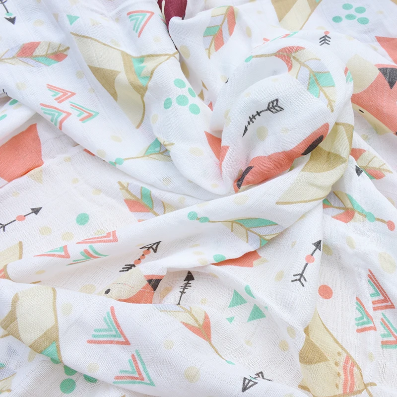 

Muslin Baby Swaddle Bamboo Cotton Blanket Wrap Gauze Feeding Scraf Burp Cloths Bath Towel Baby Swaddle Small Size Baby Stuff