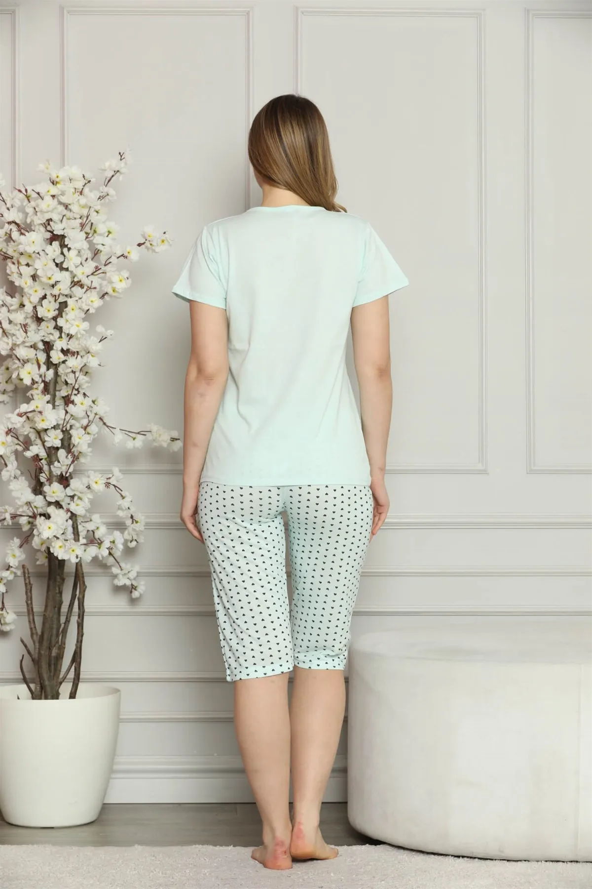 Fashion Cartoon Women 'S 100 Cotton Combed Cotton Short Sleeve Capri Pants Pajamas Suit 3527
Fashion Cartoon Women 'S 100 Cotton Combed Cotton Short Sleeve Capri Pants Pajamas Suit 3527