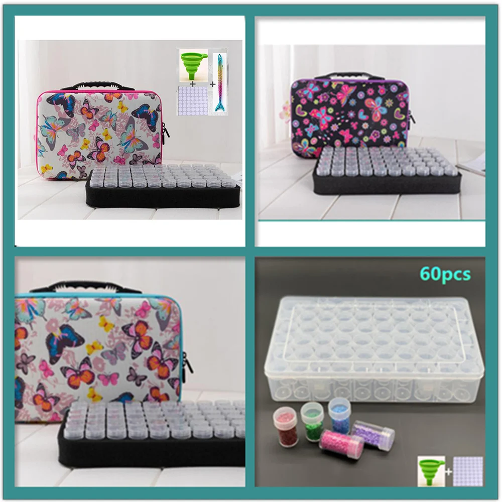 60PCSDiamond Painting Accessories Container Zipper Storage Bag New Bottles Of Suitcase 5D Butterfly Embroidery Tool
60PCSDiamond Painting Accessories Container Zipper Storage Bag New Bottles Of Suitcase 5D Butterfly Embroidery Tool