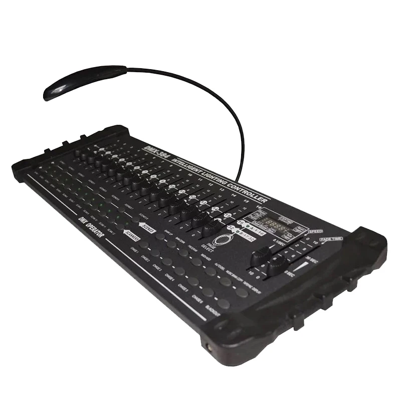 DMX 384B Controller For Stage Lighting 512 DMX Console Good Quailty 384 Channels Use For Led Par Moving Head Light Control
DMX 384B Controller For Stage Lighting 512 DMX Console Good Quailty 384 Channels Use For Led Par Moving Head Light Control