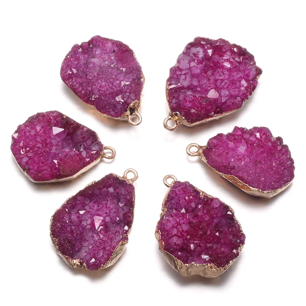 Natural Stone Druzy Agats Pendants Irregular Water Drop Shape Agats Pendants for Jewelry Making DIY Necklace Size18x20-20x25mm
Natural Stone Druzy Agats Pendants Irregular Water Drop Shape Agats Pendants for Jewelry Making DIY Necklace Size18x20-20x25mm