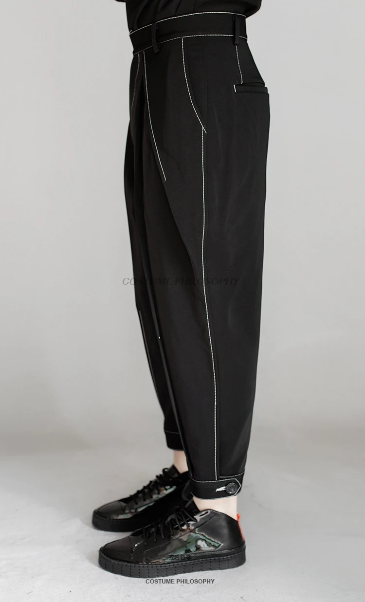 27-35!Fashion Trendy Original Customized Large Size Men's Casual Pants Wide Leg Pants White Line Loose Cropped Pants.
27-35!Fashion Trendy Original Customized Large Size Men's Casual Pants Wide Leg Pants White Line Loose Cropped Pants.