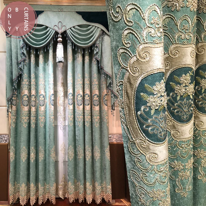 Curtains for Living Dining Room Curtains for Bedroom Chenille Jacquard European Embroidery Valance Curtain for Balcony Curtain
Curtains for Living Dining Room Curtains for Bedroom Chenille Jacquard European Embroidery Valance Curtain for Balcony Curtain
