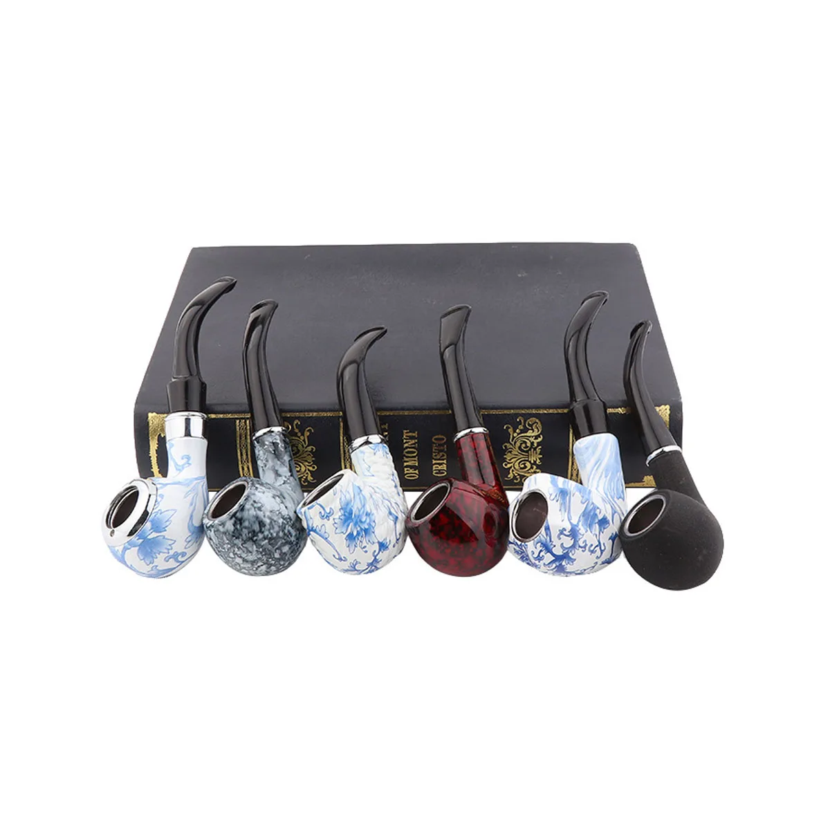 6 шт./партия курительные трубки из смолы для табака, лучший подарок для деда, мальчика, друга, отца, HFing 
6 шт./партия курительные трубки из смолы для табака, лучший подарок для деда, мальчика, друга, отца, HFing