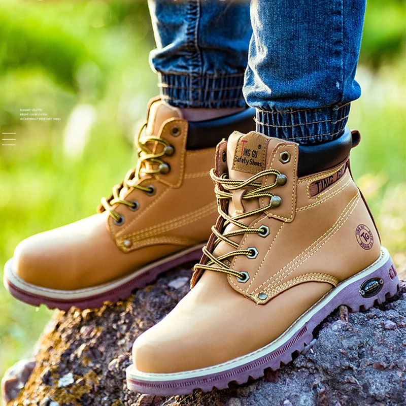 Wear-resistant Safety Boots Men Work Shoes Non-slip Boot Work Sneakers For Men Shoes Safety Footwear Anti-stab Construction Shoe 
Wear-resistant Safety Boots Men Work Shoes Non-slip Boot Work Sneakers For Men Shoes Safety Footwear Anti-stab Construction Shoe