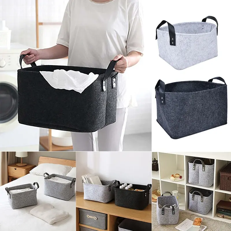 Felt Laundry Basket Foldable Toys Books Storage Baskets Dirty Clothes Toys Holder Container Desktop Wardrobe Bathroom Organizer
Felt Laundry Basket Foldable Toys Books Storage Baskets Dirty Clothes Toys Holder Container Desktop Wardrobe Bathroom Organizer
