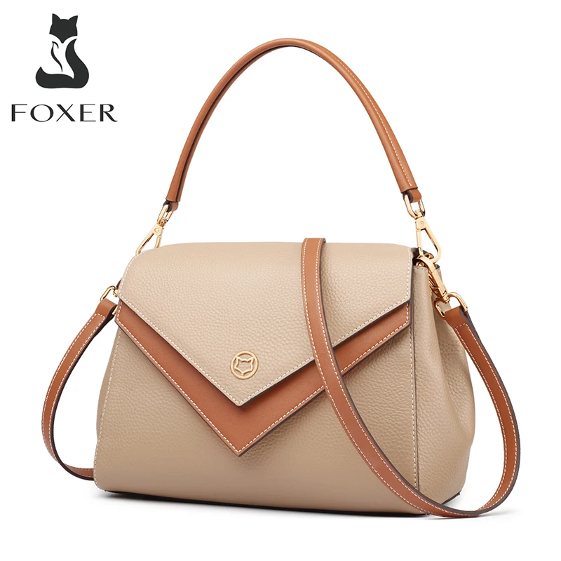 FOXER Fashion Designer Female Shoulder Bags Genuine Leather Handle Crossbody Bag for Women Elegant Soft Small Totes Lady Purse
FOXER Fashion Designer Female Shoulder Bags Genuine Leather Handle Crossbody Bag for Women Elegant Soft Small Totes Lady Purse