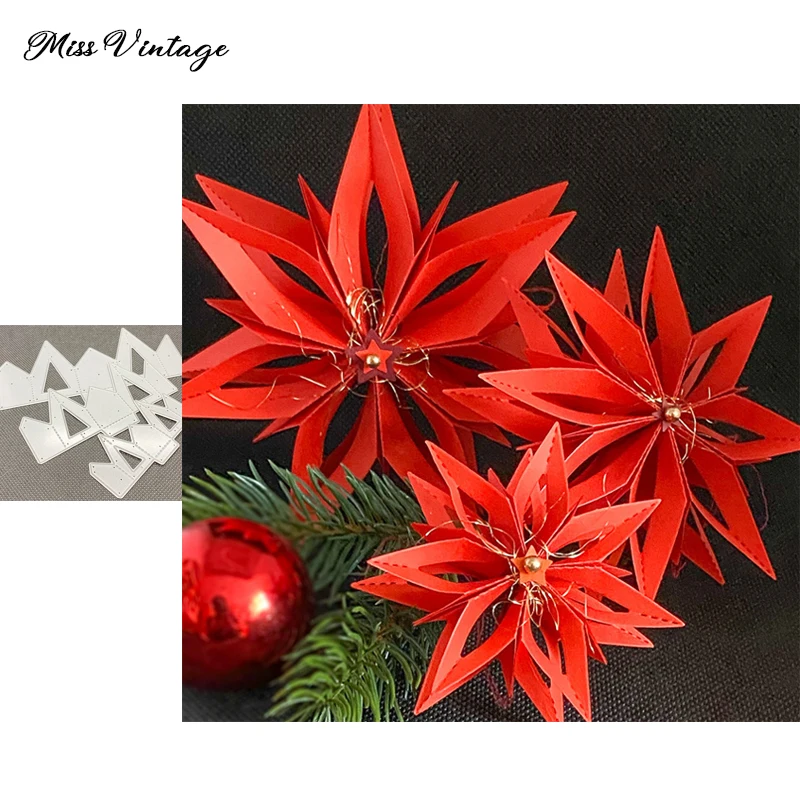 Miss Vintage 3D Star Folded Flower Metal Cutting Dies For Stamps Scrapbooking Stencils DIY Paper Album Cards Decor Embossing
Miss Vintage 3D Star Folded Flower Metal Cutting Dies For Stamps Scrapbooking Stencils DIY Paper Album Cards Decor Embossing