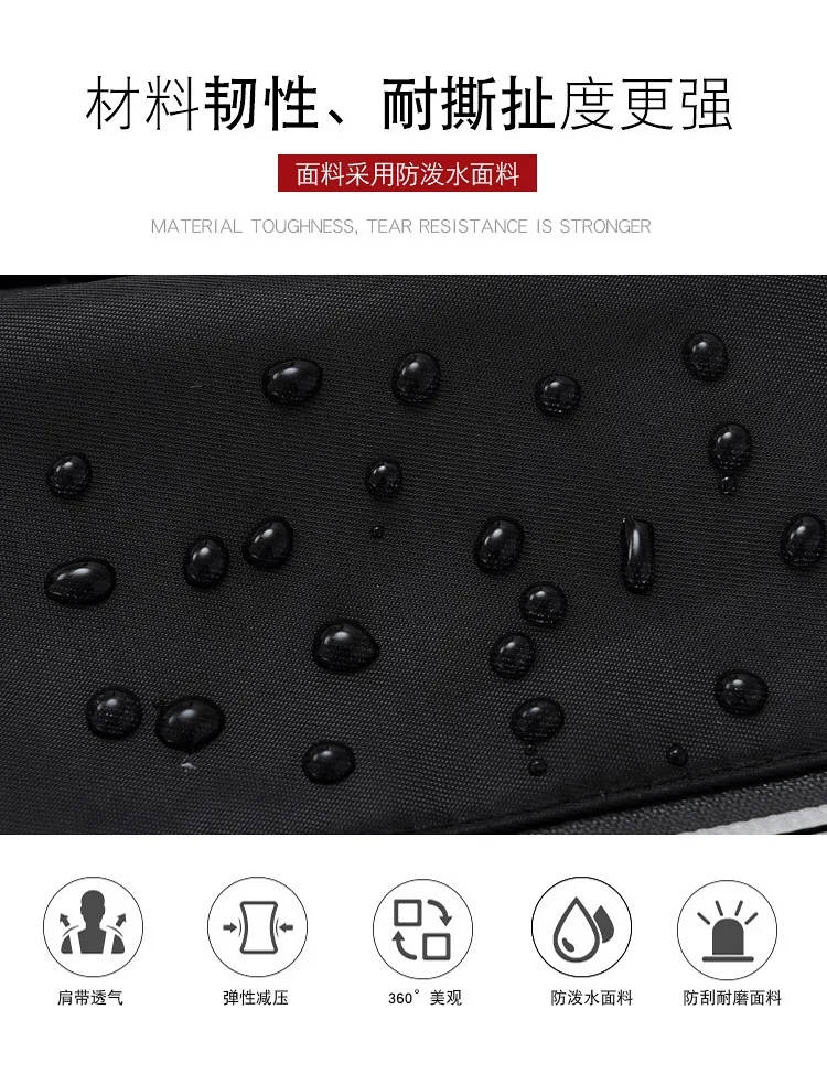 Men's chest bag 2020 new high quality nylon cloth casual messenger bag travel USB charging shoulder bag sports backpack trend 
Men's chest bag 2020 new high quality nylon cloth casual messenger bag travel USB charging shoulder bag sports backpack trend