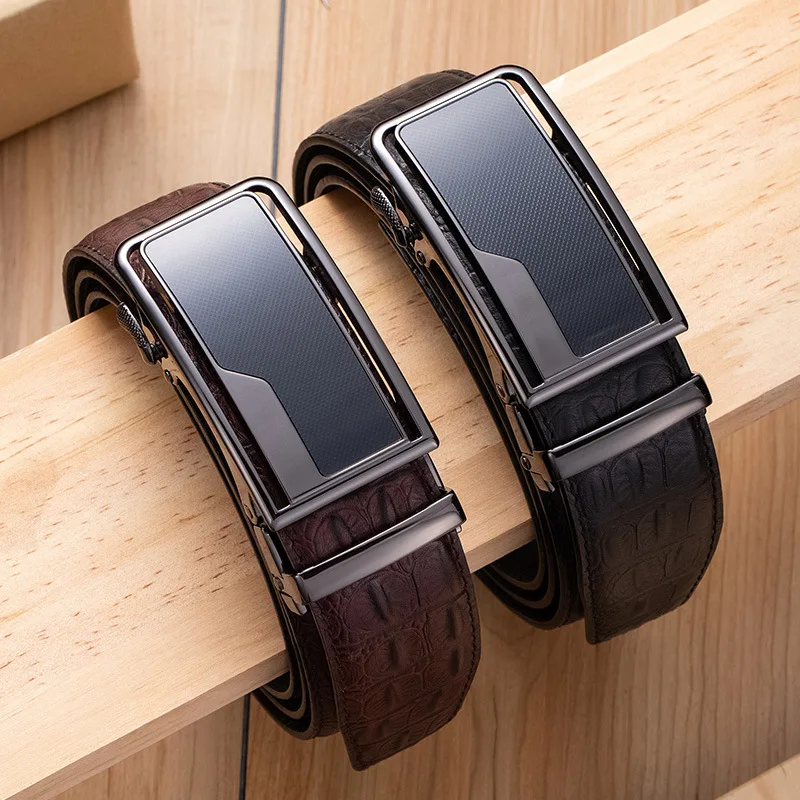 Men's Leather Belt Head Layer Cowhide Automatic Buckle High Quality Fashion Business Cow Genuine Leather Luxury Strap Male 2021
Men's Leather Belt Head Layer Cowhide Automatic Buckle High Quality Fashion Business Cow Genuine Leather Luxury Strap Male 2021
