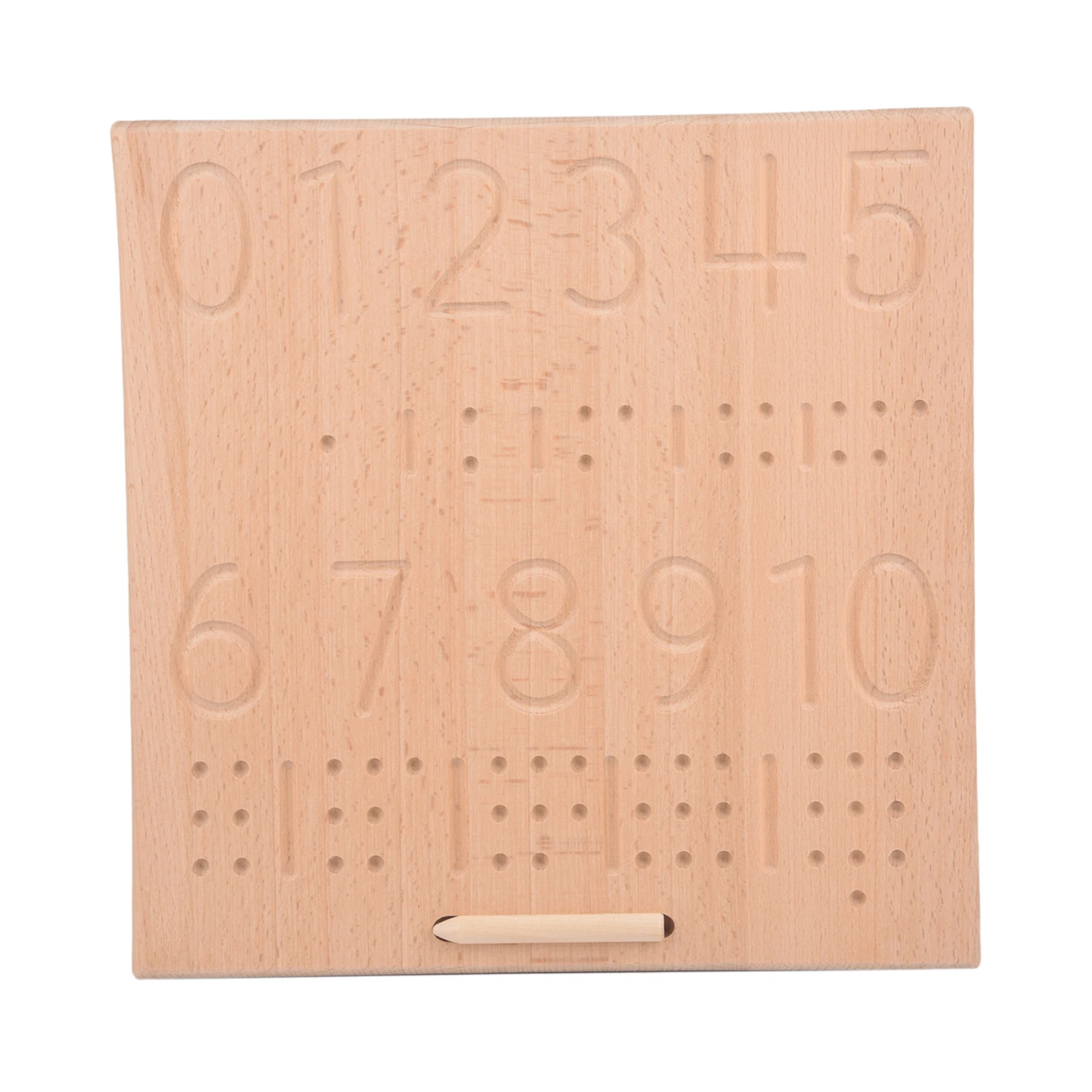 Montessori Educational Wooden Braille Number Tracing Board for Preschool Kids
Montessori Educational Wooden Braille Number Tracing Board for Preschool Kids
