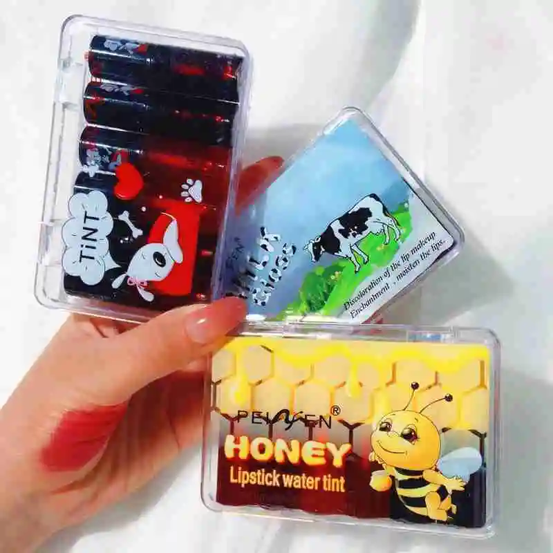 6pcs/set Cute Dog Pattern Long Lasting Lip Gloss Beauty Glazed Girls Liquid For Fashion Lip Matte Make-Up Lipstick V7D4
6pcs/set Cute Dog Pattern Long Lasting Lip Gloss Beauty Glazed Girls Liquid For Fashion Lip Matte Make-Up Lipstick V7D4