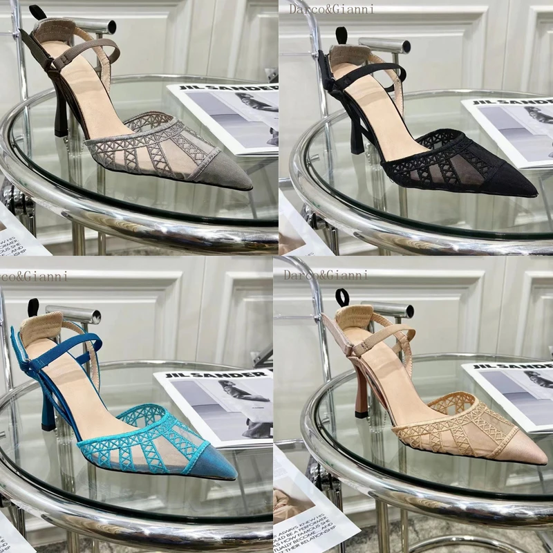 Босоножки женские, на тонком каблуке, сетчатые, с кружевом, на высоком каблуке, с острым носком, 2021 
Босоножки женские, на тонком каблуке, сетчатые, с кружевом, на высоком каблуке, с острым носком, 2021