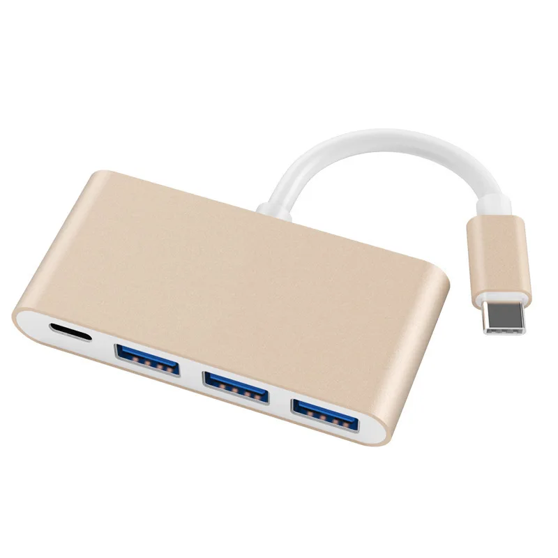 Type-C Turn 3 USB3.1 HUB four-in-one hub USB C to Hub with PD charging adapter 
Type-C Turn 3 USB3.1 HUB four-in-one hub USB C to Hub with PD charging adapter
