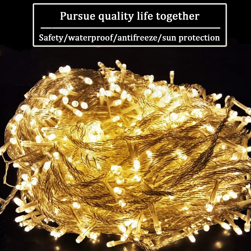10M LED Curtain Garland on the Window led String Lights Fairy Festoon With Remote Christmas Wedding Ramadan Decoration for Home
10M LED Curtain Garland on the Window led String Lights Fairy Festoon With Remote Christmas Wedding Ramadan Decoration for Home