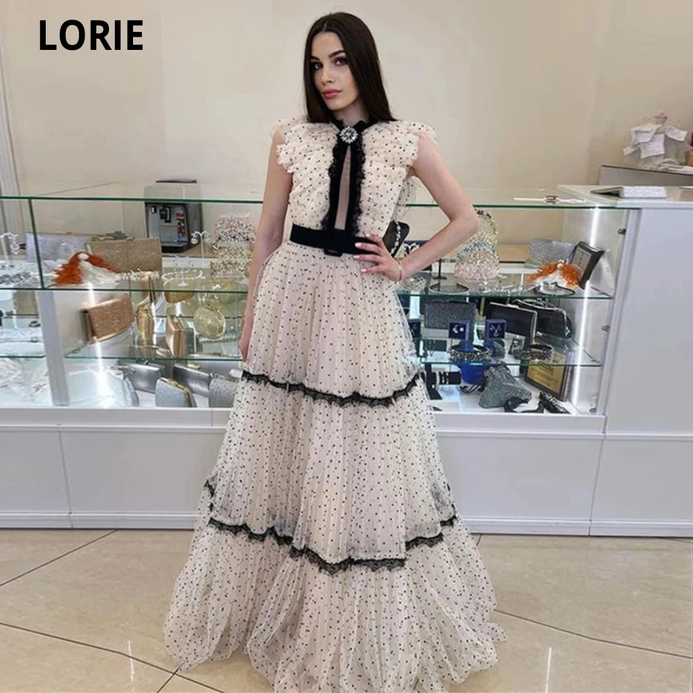 LORIE 2022 White Black Dotted A Line Evening Dress High Neck Lace Sleeveless Robes De Soirée Robes De Cocktail Party Prom Dress
LORIE 2022 White Black Dotted A Line Evening Dress High Neck Lace Sleeveless Robes De Soirée Robes De Cocktail Party Prom Dress