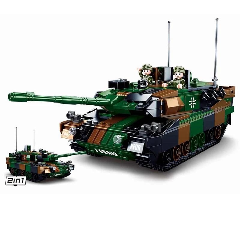

Follow Store = $2 купон военный Леопард 2A5 основной боевой танк модель танка MBT строительные блоки игрушки для детей Подарки для девочек 766 шт