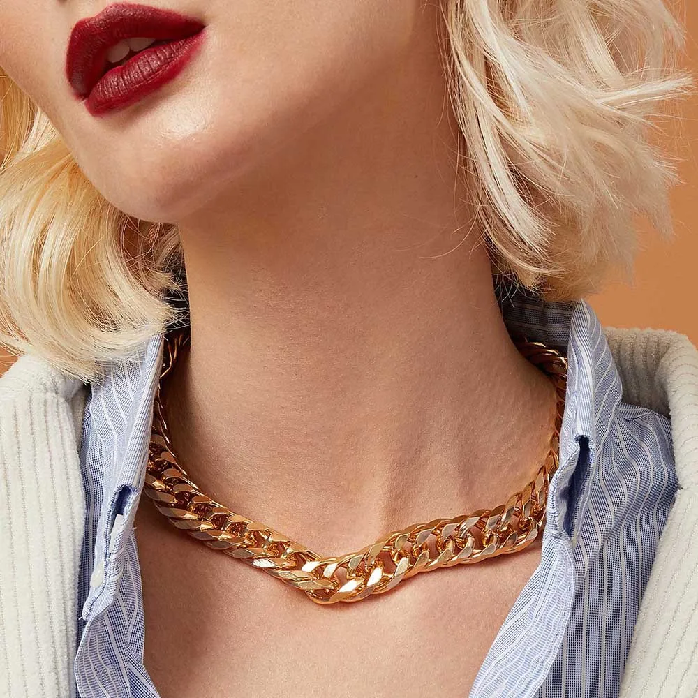 2021 Gold Plated Imitation Jewellery Jewelry Hot Sale New Design Women's Fashion Chain Necklaces
2021 Gold Plated Imitation Jewellery Jewelry Hot Sale New Design Women's Fashion Chain Necklaces
