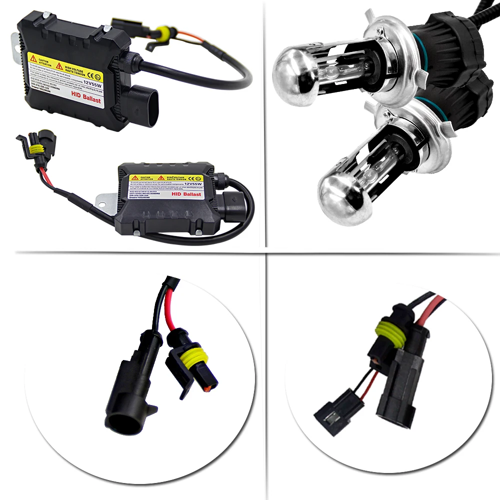 55w 12V Xenon H4 HID Headlight For Car H4 Fast Start Xenon Bulb Kit Xenon Ignition Unit For H4 Auto Headlmp Accessories Ballast
55w 12V Xenon H4 HID Headlight For Car H4 Fast Start Xenon Bulb Kit Xenon Ignition Unit For H4 Auto Headlmp Accessories Ballast