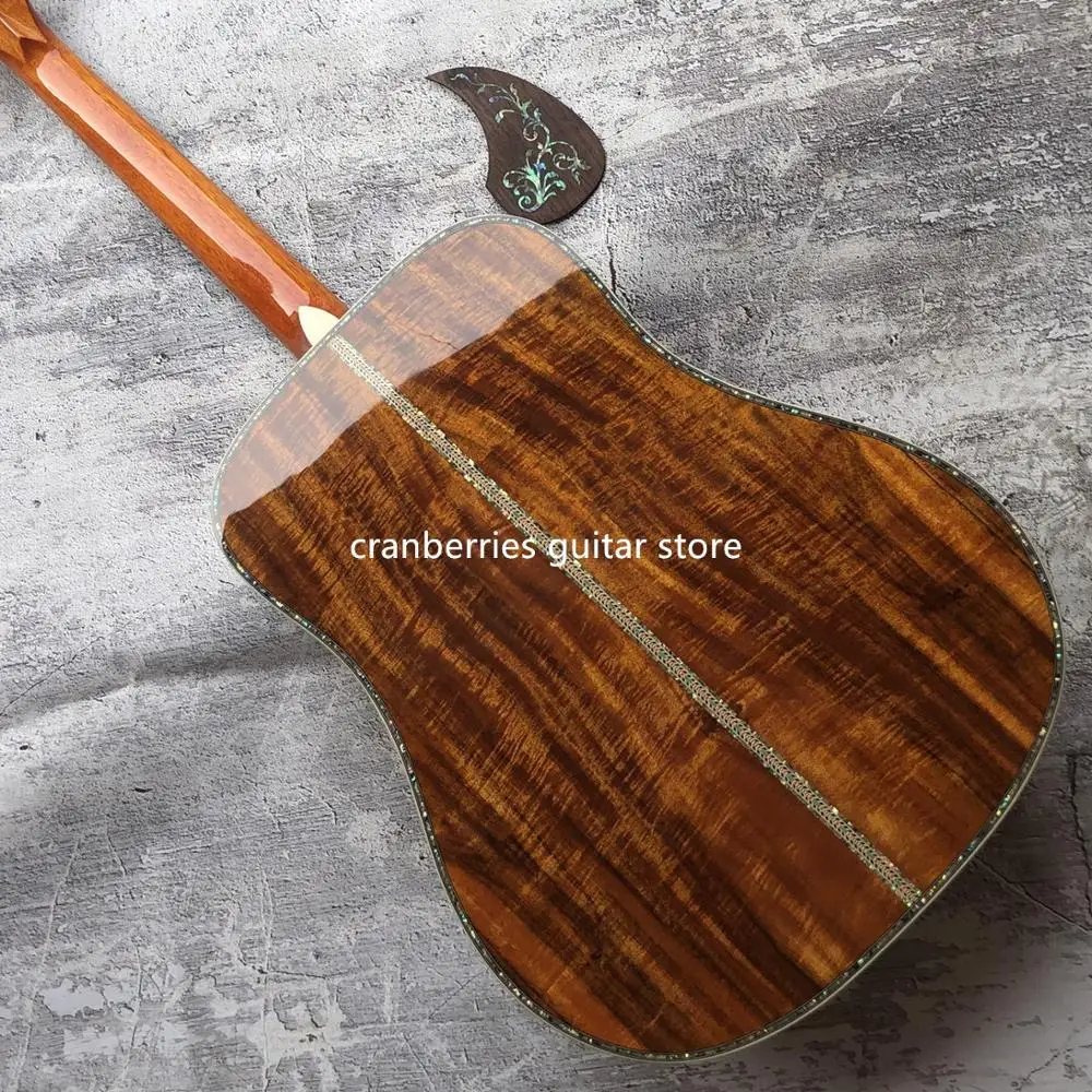 Высокое качество 41 ''kow деревянная акустическая электрогитара ebony fretboard6