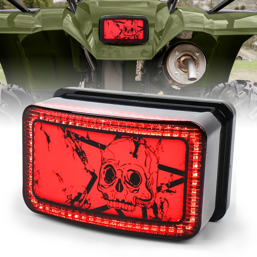 1 шт. светодиодный задний фонарь с рисунком черепа с функцией тормоза для ATV UTV Yamaha-гризли Viking Rhino
1 шт. светодиодный задний фонарь с рисунком черепа с функцией тормоза для ATV UTV Yamaha-гризли Viking Rhino