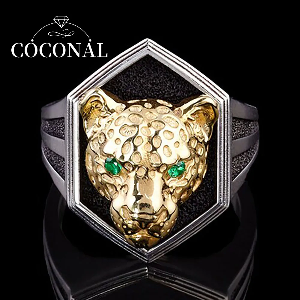 Coconal Luxury Gold Leopard Head Ring For Women Wedding Proposal High Quality Men And Women Fashion Animal Rings Jewelry
Coconal Luxury Gold Leopard Head Ring For Women Wedding Proposal High Quality Men And Women Fashion Animal Rings Jewelry