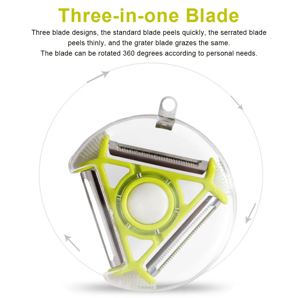 3 in 1 Peeler Rotary Vegetable Peeler Stainless Steel Peeler Sharp Blade for Fruits, Potatoes and Carrots Shipping Dropshipping
3 in 1 Peeler Rotary Vegetable Peeler Stainless Steel Peeler Sharp Blade for Fruits, Potatoes and Carrots Shipping Dropshipping