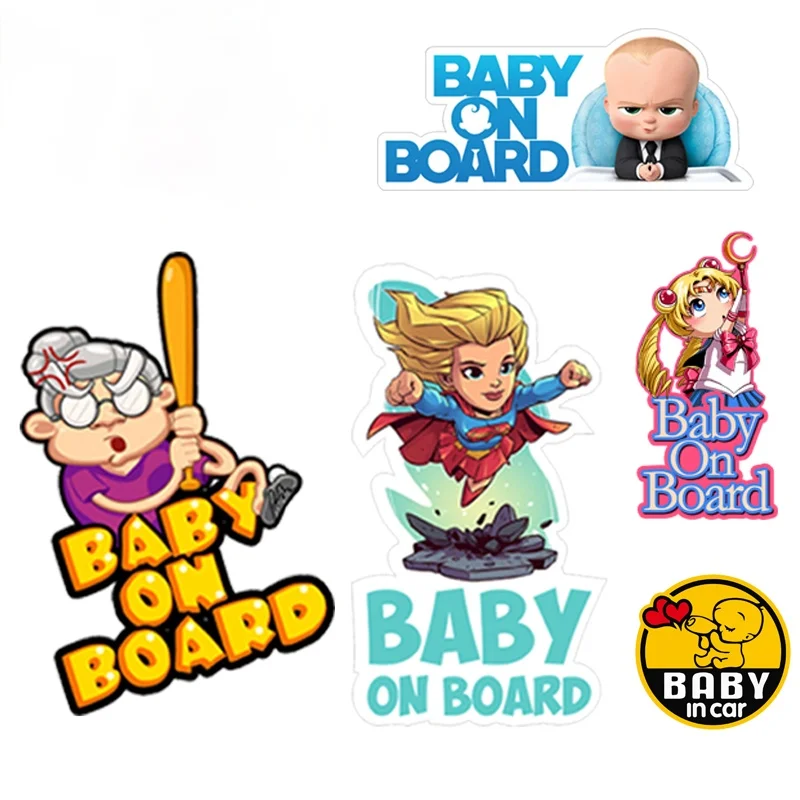 Car Stickers Baby on Board Decals Cartoon Anime Baby In Car Styling Rear Windshield Trunk Decoration JDM Waterproof 13cm
Car Stickers Baby on Board Decals Cartoon Anime Baby In Car Styling Rear Windshield Trunk Decoration JDM Waterproof 13cm