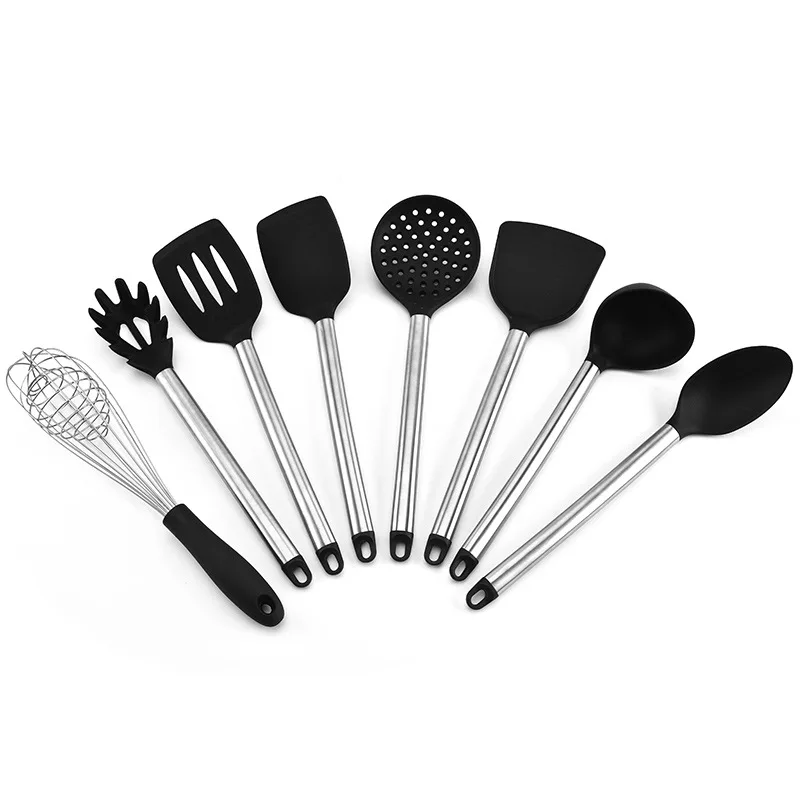 8pcs Silicone Kitchen Cooking Utensils Stainless Steel Handle Kitchenware Set Baking Tools Shovel Cookware Kit for Drop Shipping
8pcs Silicone Kitchen Cooking Utensils Stainless Steel Handle Kitchenware Set Baking Tools Shovel Cookware Kit for Drop Shipping