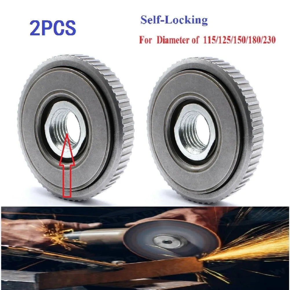 2 Pack M14 Angle Grinder M14 Thread Replacement Quick-Release Nut Clamping Suit For All With M14 Spindle Angle Grinders
2 Pack M14 Angle Grinder M14 Thread Replacement Quick-Release Nut Clamping Suit For All With M14 Spindle Angle Grinders