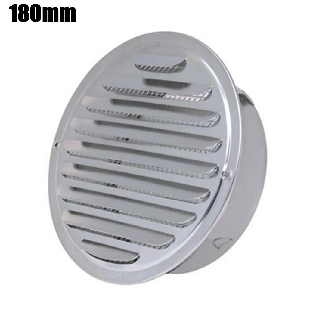 Stainless Steel Ventilation Exhaust Grille Round Ducting Air Outlet Ducting Cover Waterproof Air Vent Cap 70/150/180/190/200mm
Stainless Steel Ventilation Exhaust Grille Round Ducting Air Outlet Ducting Cover Waterproof Air Vent Cap 70/150/180/190/200mm