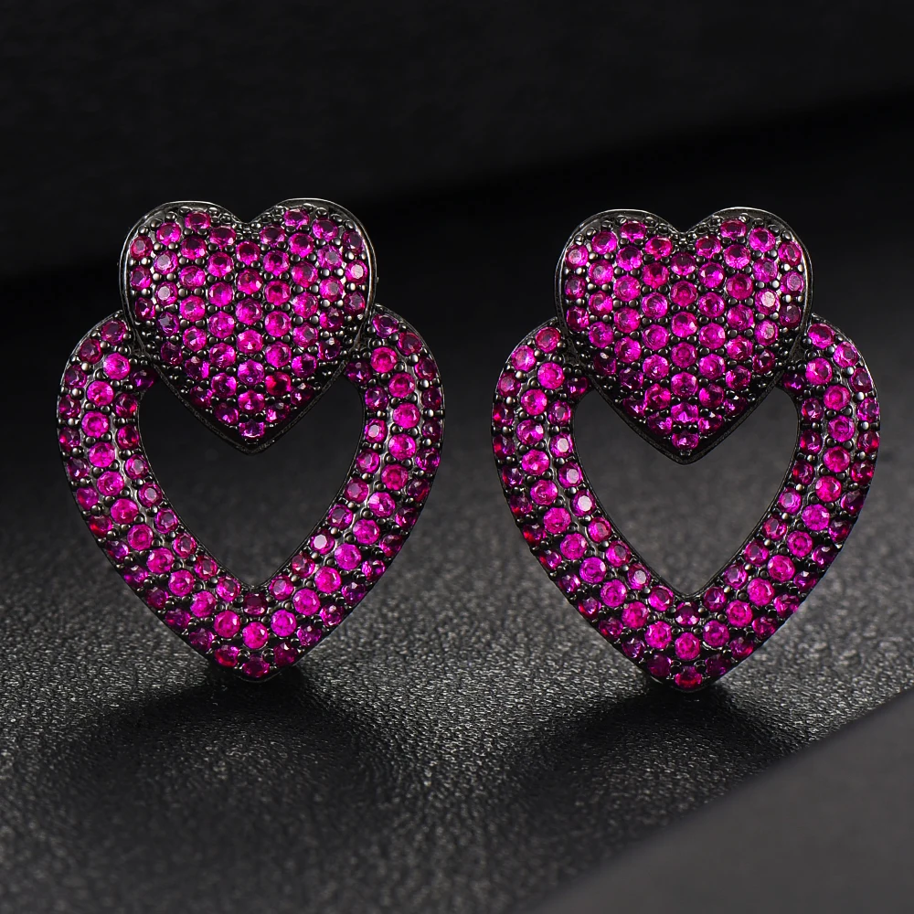 missvikki Luxury Nigeria 2pcs Cute Heart Necklace Earrings Zirconia Jewelry Sets For Women Party Dubai CZ Wedding Jewelry Set
missvikki Luxury Nigeria 2pcs Cute Heart Necklace Earrings Zirconia Jewelry Sets For Women Party Dubai CZ Wedding Jewelry Set