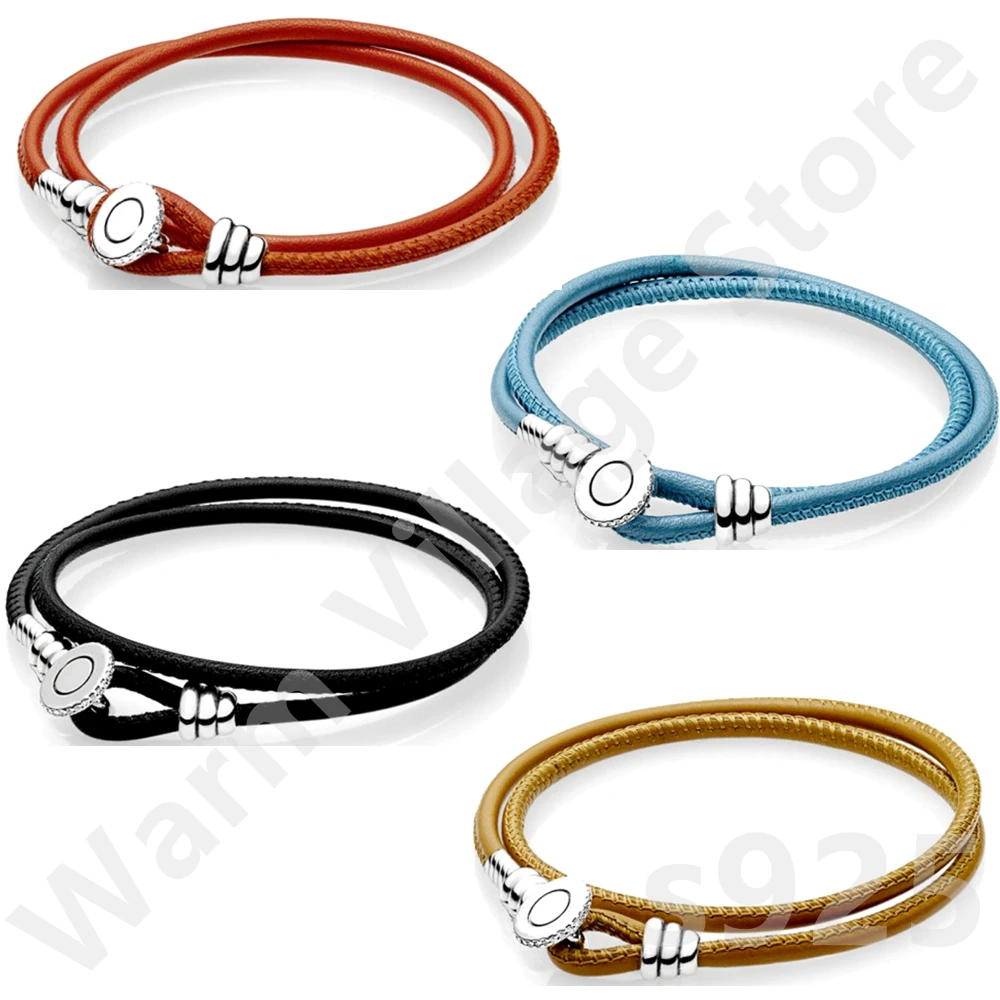 Original 925 silver black leather double-sided bracelet new product ladies jewelry 925 bracelet suitable for DIY ladies charm
Original 925 silver black leather double-sided bracelet new product ladies jewelry 925 bracelet suitable for DIY ladies charm