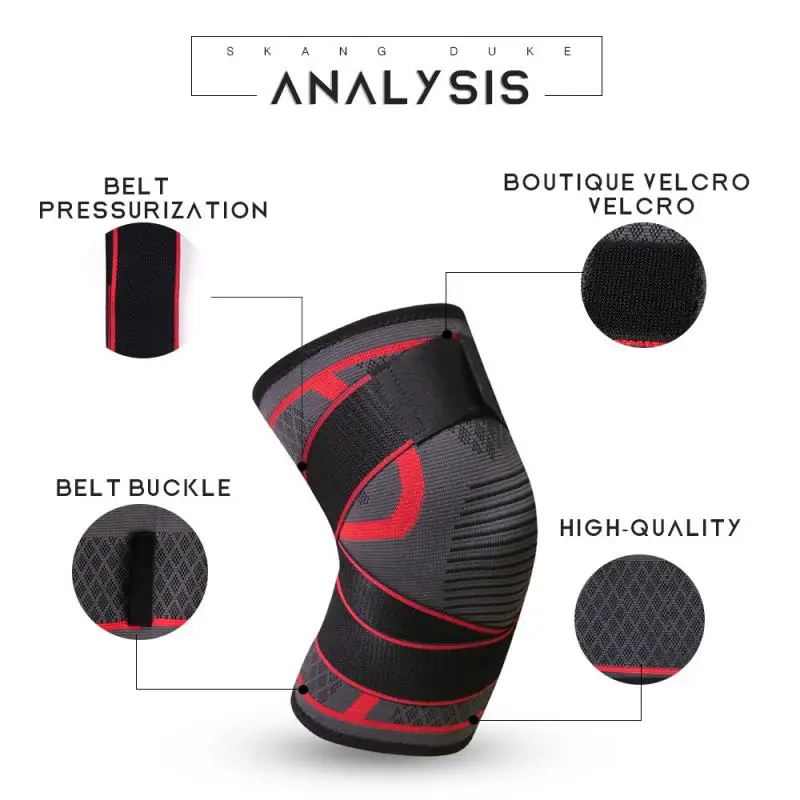 Sports Knee Support Knee Brace Pressurized Elastic Knee Pads Support Fitness Basketball Volleyball Breathable Bandage
Sports Knee Support Knee Brace Pressurized Elastic Knee Pads Support Fitness Basketball Volleyball Breathable Bandage