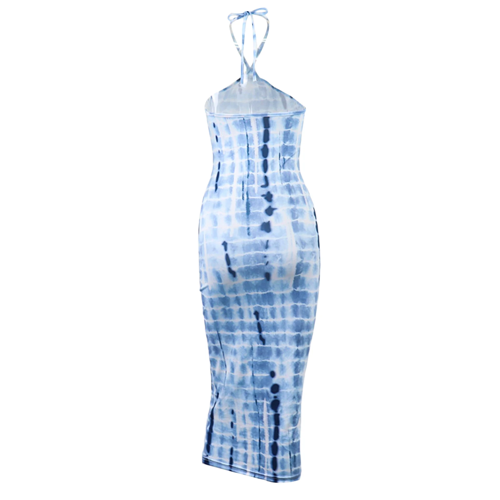 Womens Sexy Lace-up Halter Skinny Dress for Ladies Party Summer Fashion Tie-dye Printed Backless Long Dress
Womens Sexy Lace-up Halter Skinny Dress for Ladies Party Summer Fashion Tie-dye Printed Backless Long Dress