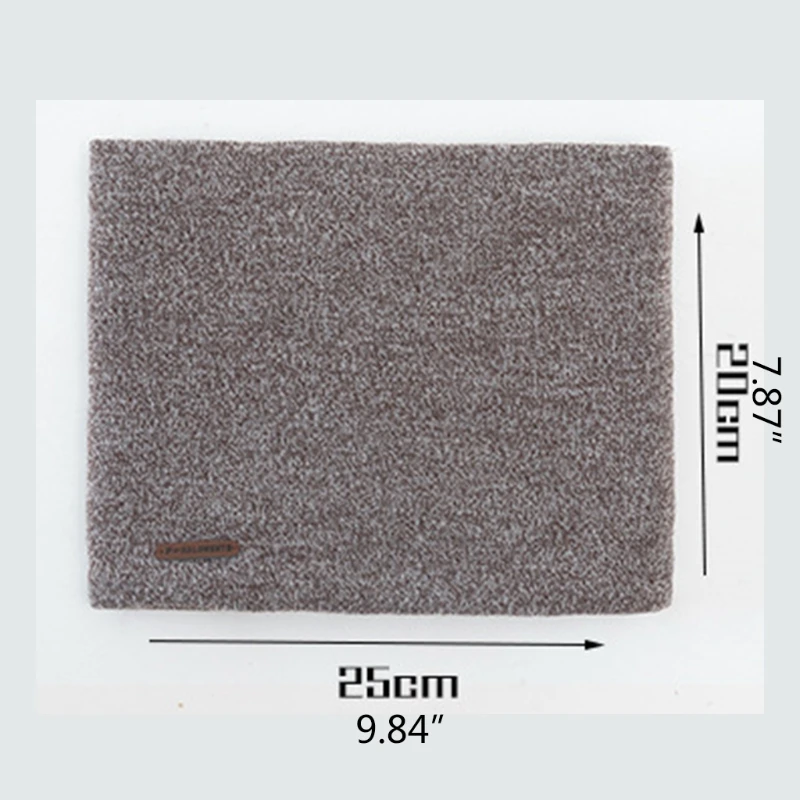 Men Winter Knitted Neck Warmer Gaiter Double Layer Thick Plush Lined Solid Color Infinity Circle Scarf Outdoor Windproof
Men Winter Knitted Neck Warmer Gaiter Double Layer Thick Plush Lined Solid Color Infinity Circle Scarf Outdoor Windproof