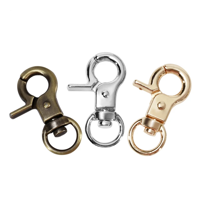 LMDZ 4Pcs/bag Metal Swivel Buckle Snap Hook Trigger Clasps Clips for Leather Craft Bag Strap Belt Webbing Keychain DIY KeyRing
LMDZ 4Pcs/bag Metal Swivel Buckle Snap Hook Trigger Clasps Clips for Leather Craft Bag Strap Belt Webbing Keychain DIY KeyRing