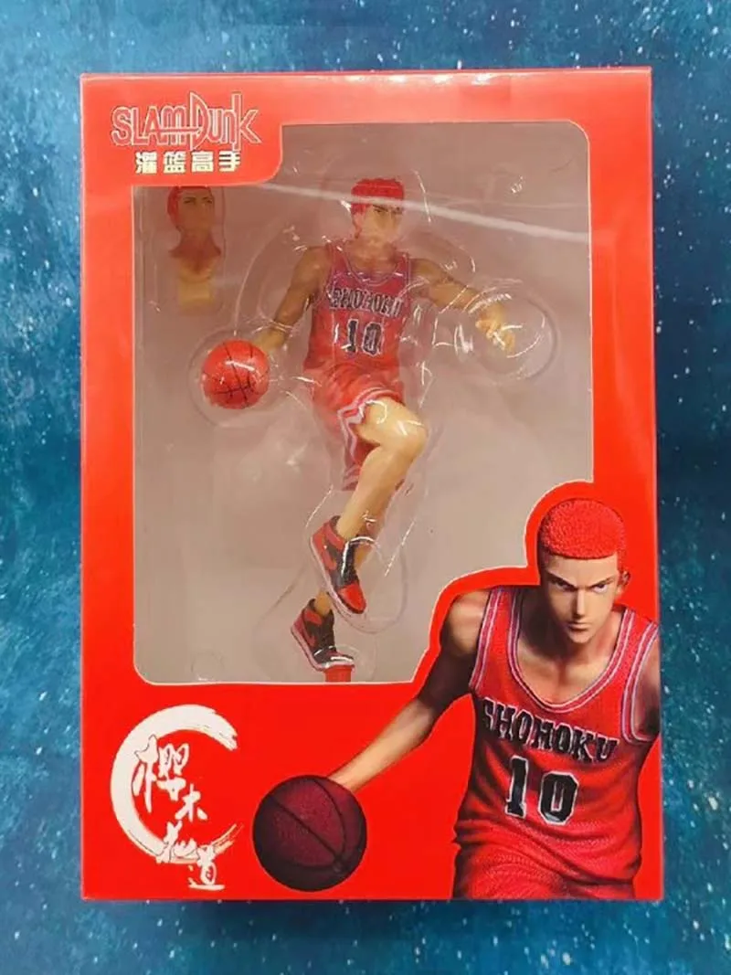 Anime SLAM DUNK Action Figure A birthday present Changeable head Hanamichi Sakuragi Model Toys
Anime SLAM DUNK Action Figure A birthday present Changeable head Hanamichi Sakuragi Model Toys