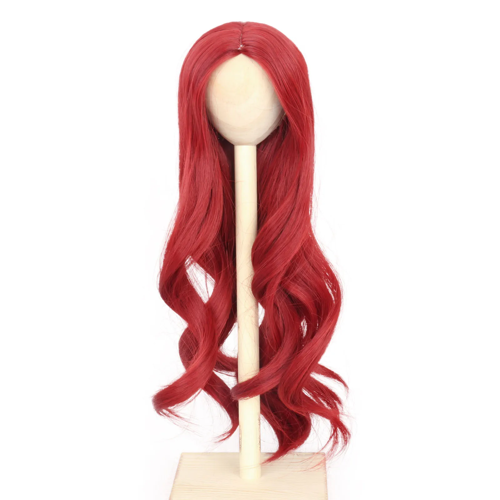 

1/3 1/4 BJD Doll Wig Wavy Red MSD DOD Pullip Dollfie Doll Hair DIY Handmade Accessories